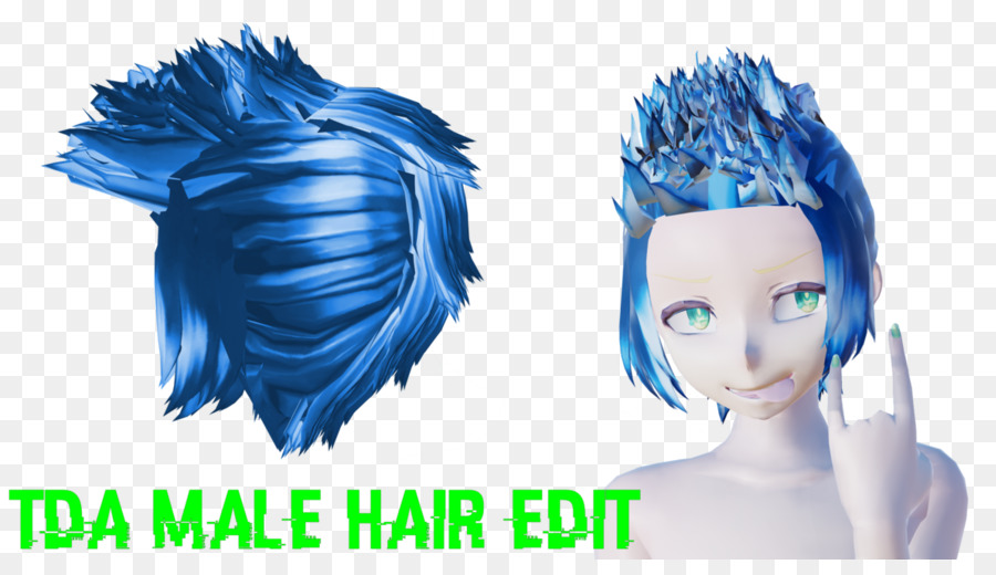 Cabelo，Azul PNG