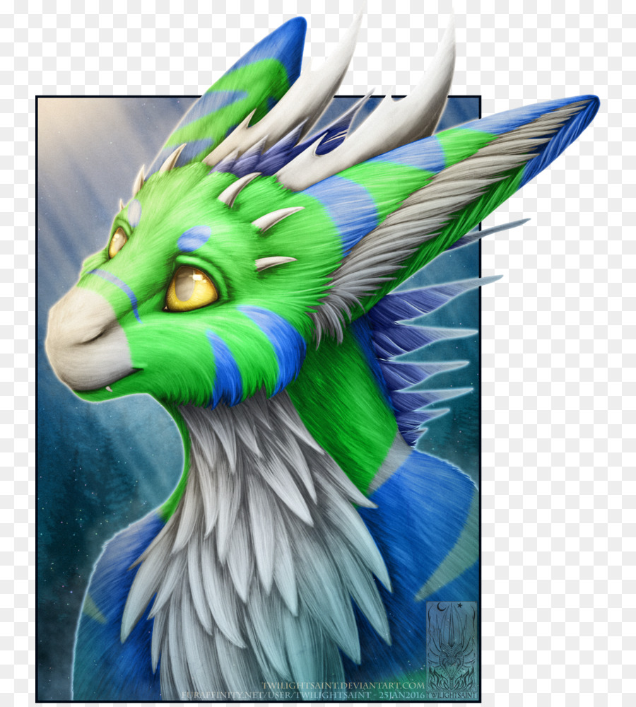 Dragão Verde E Azul，Dragão PNG