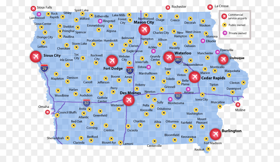 Iowa City，Iowa County Aeroporto PNG