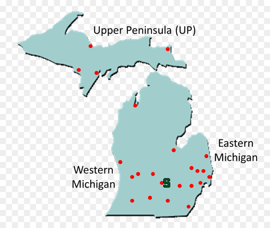 Lower Peninsula De Michigan，Península Superior De Michigan PNG