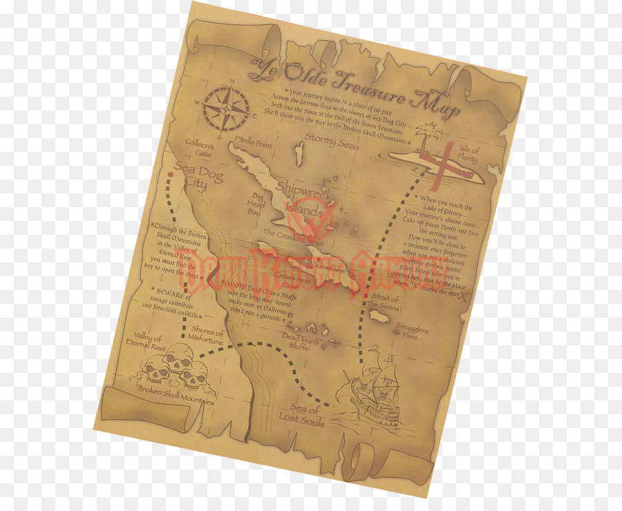 Papel，Mapa Do Tesouro PNG