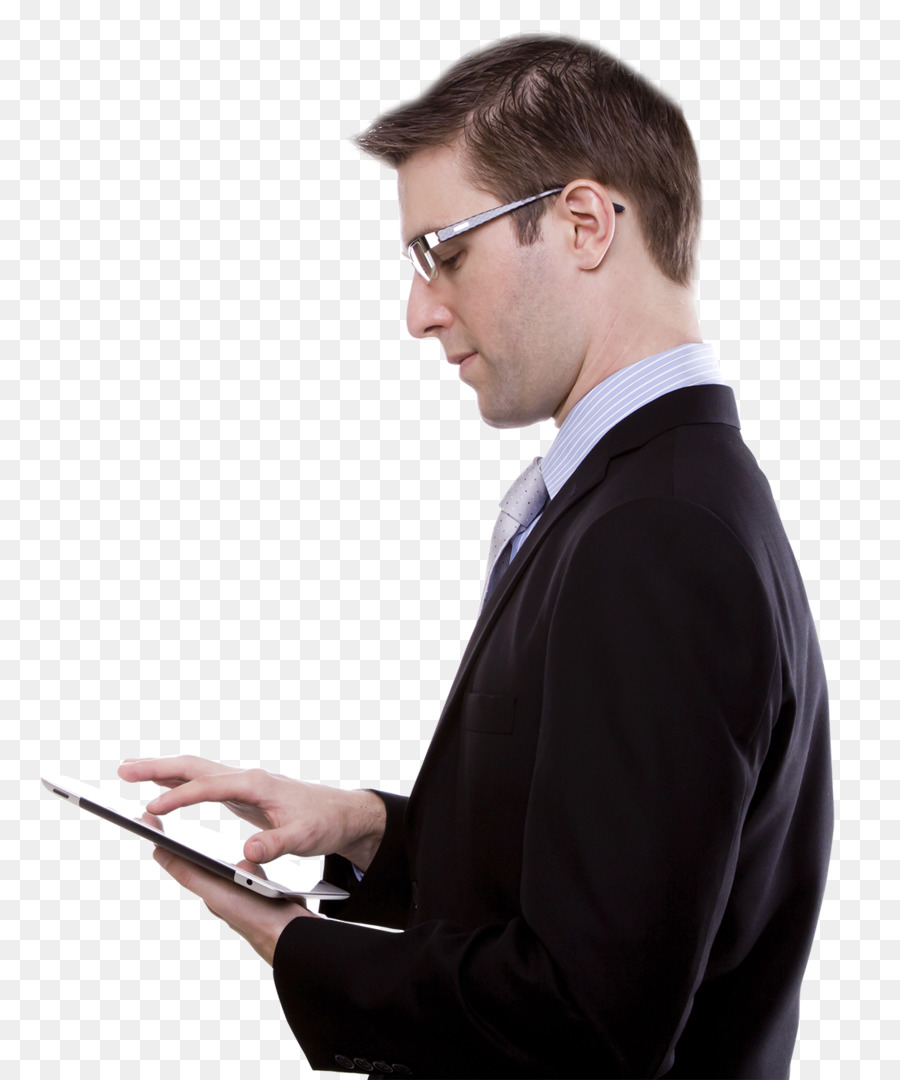 Homem Com Tablet，Negócios PNG