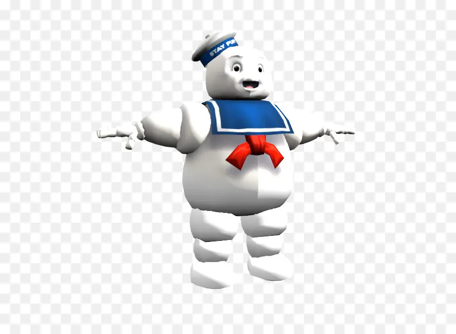 Homem Marshmallow Branco，Fique Puf PNG