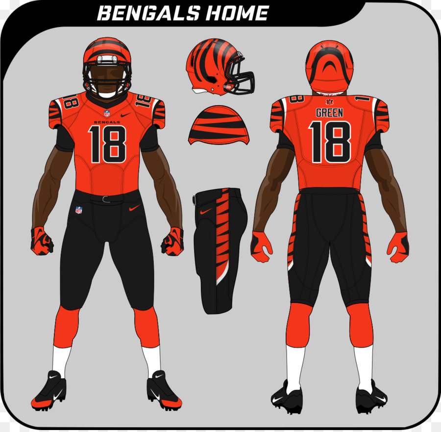 Futebol Americano Equipamentos De Proteção，Cincinnati Bengals PNG