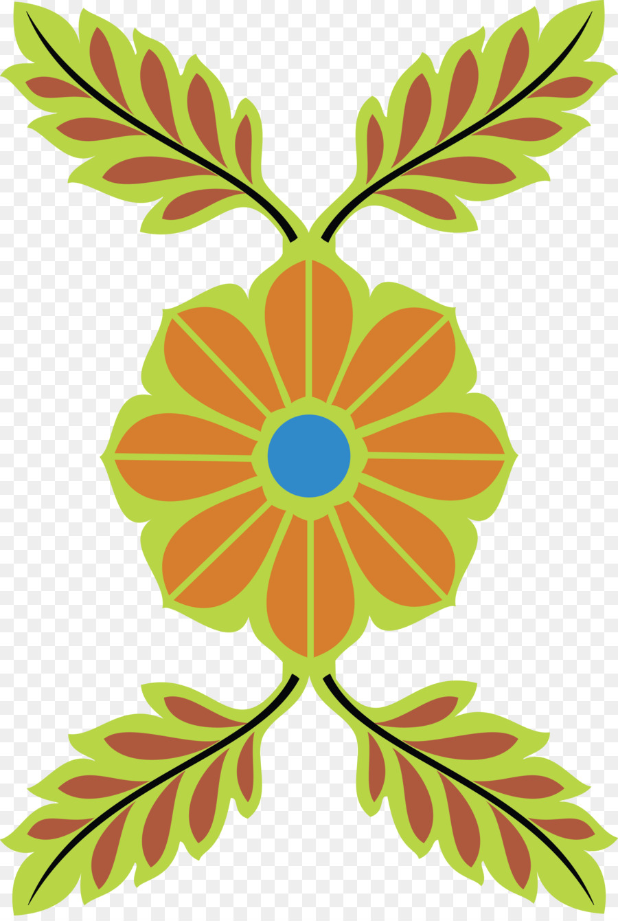 Design Floral，Folha PNG