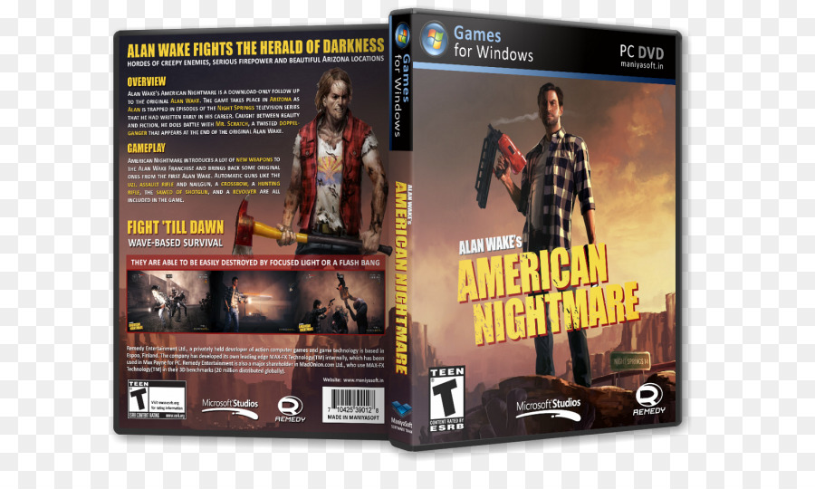 Alan Wake American Nightmare，Alan Wake PNG