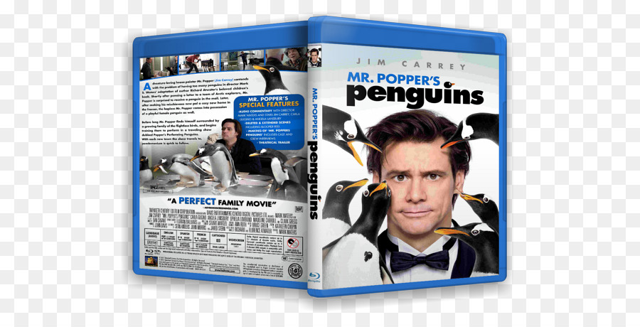 Jim Carrey，Mr Popper Pinguins PNG