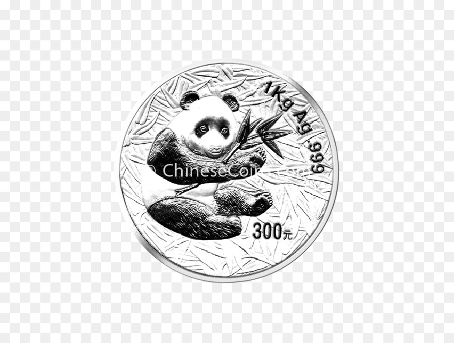 Chinês Prata Panda，Prata PNG