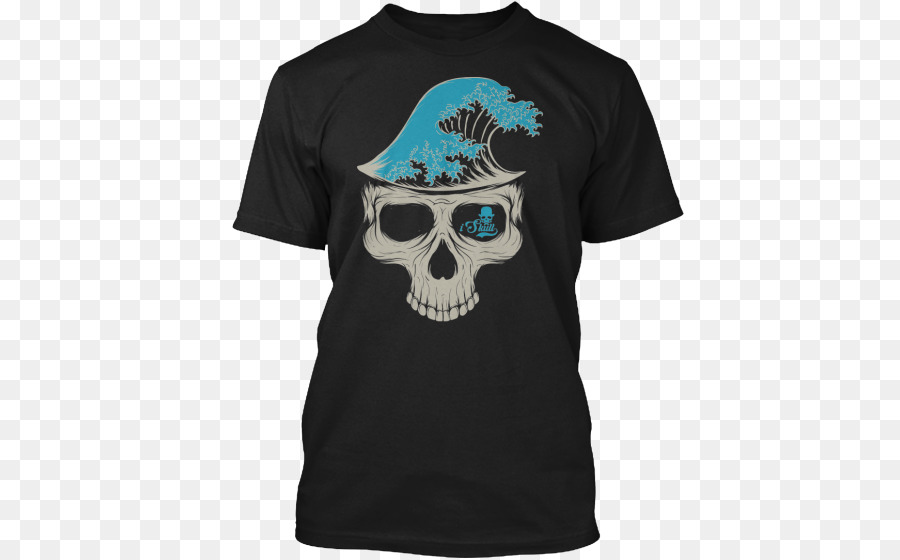 Camiseta Caveira，Camiseta Preta PNG