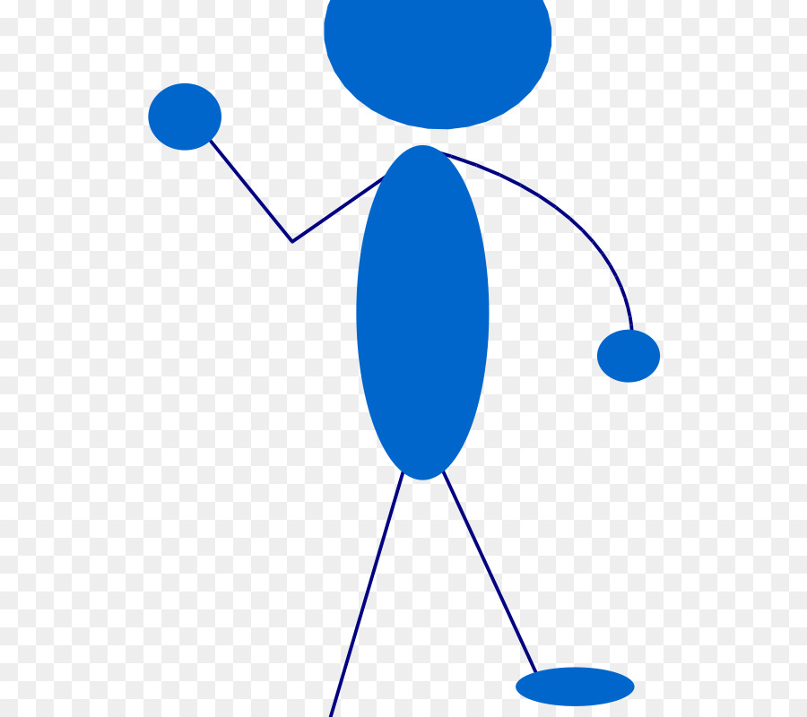 Boneco Azul，Homem Palito PNG