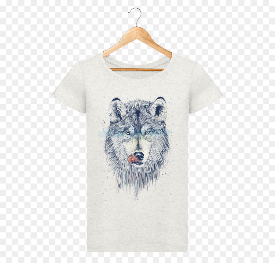 Tshirt，Lobo Cinzento PNG