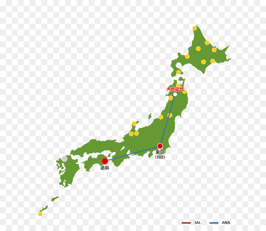 Japão，Mapa Em Branco PNG