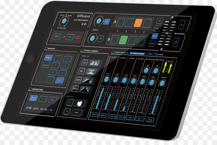 Tablet Com Interface De Mixagem De áudio，Comprimido PNG