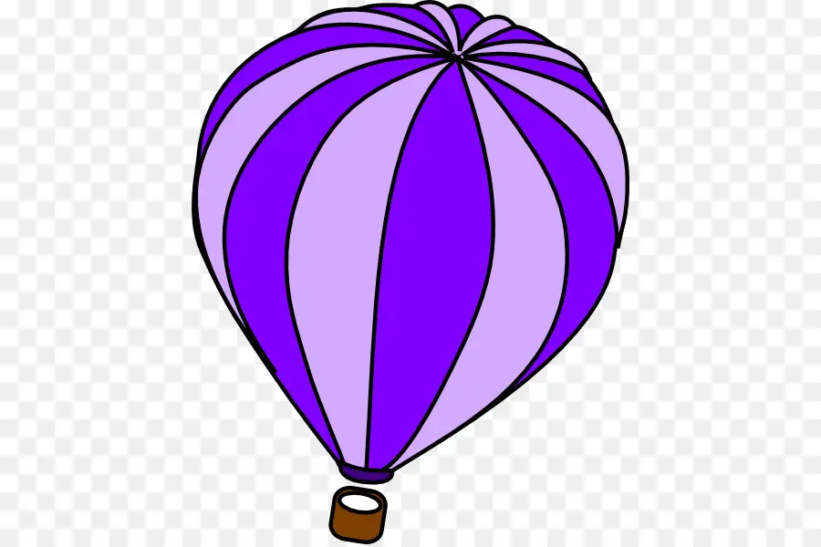 Balão De Ar Quente Roxo，Céu PNG