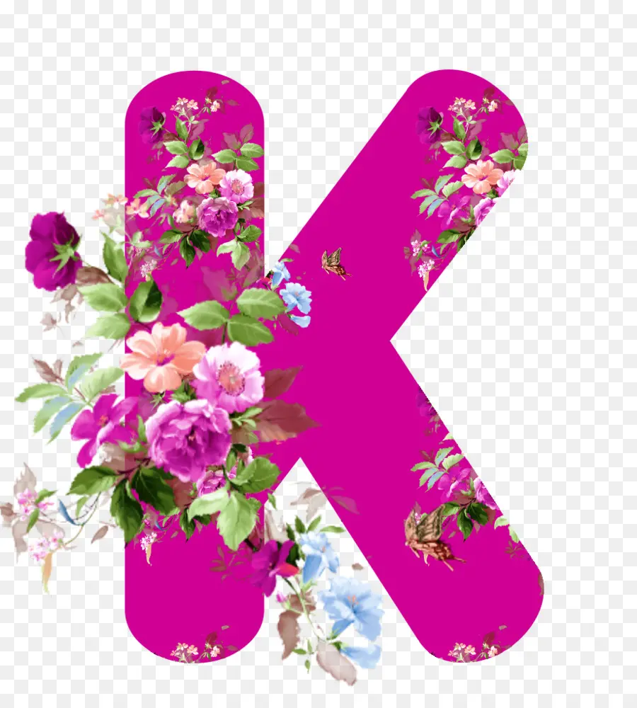 Design Floral，Alfabeto PNG