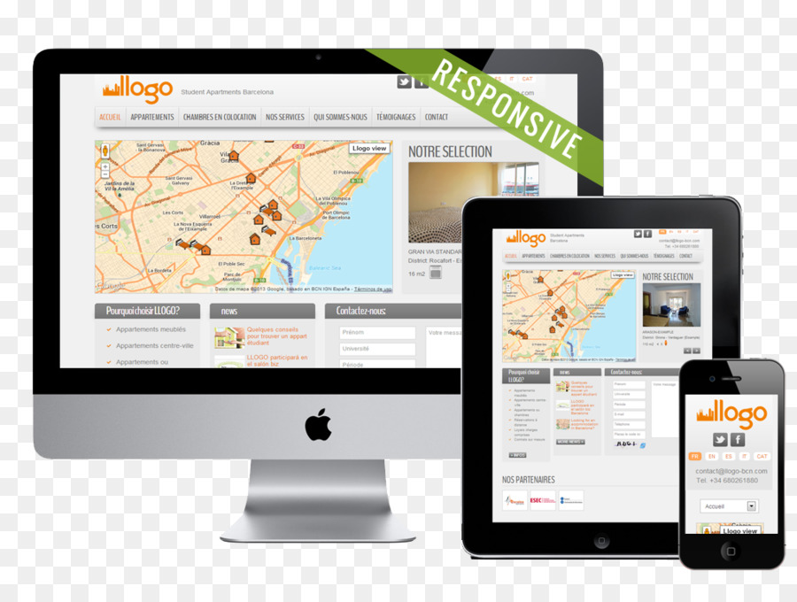 Responsive Web Design，Desenvolvimento Web PNG