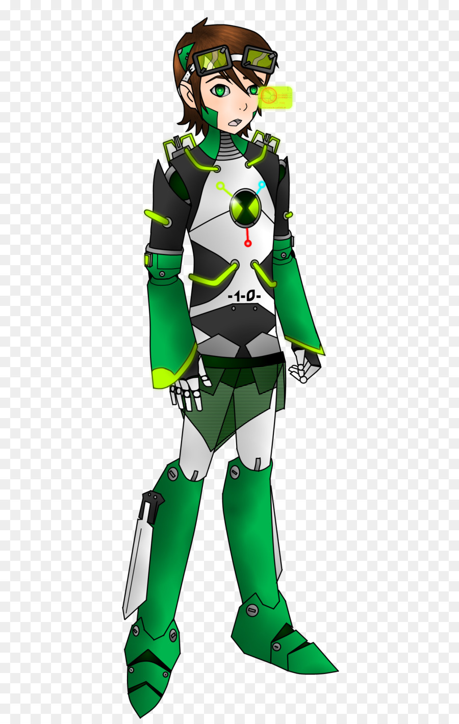 Personagem Animado，Verde PNG