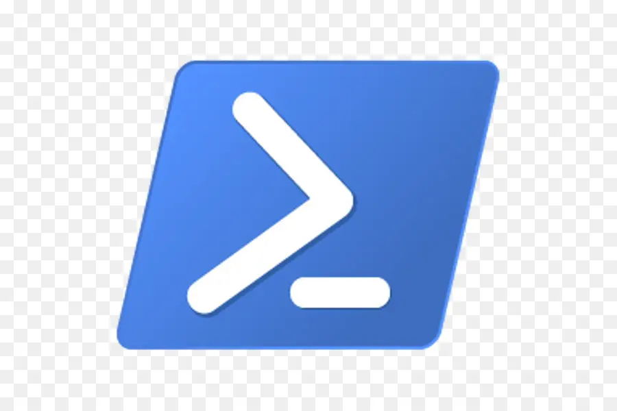 Logotipo Azul Do Powershell，Linha De Comando PNG