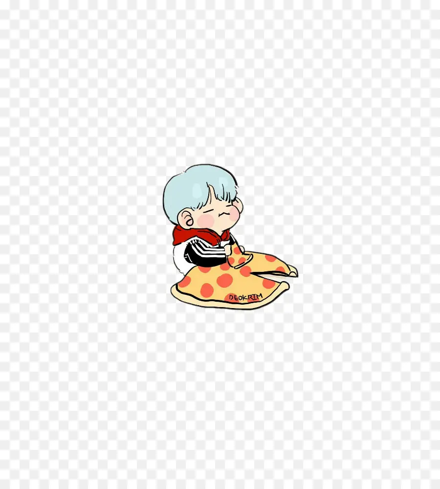 Personagem Chibi，Pizza PNG