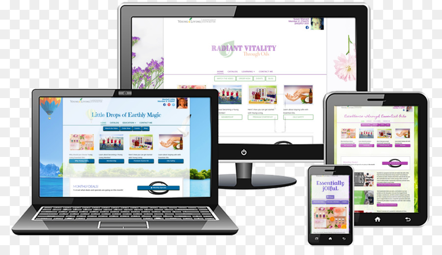 Responsive Web Design，Laptop PNG