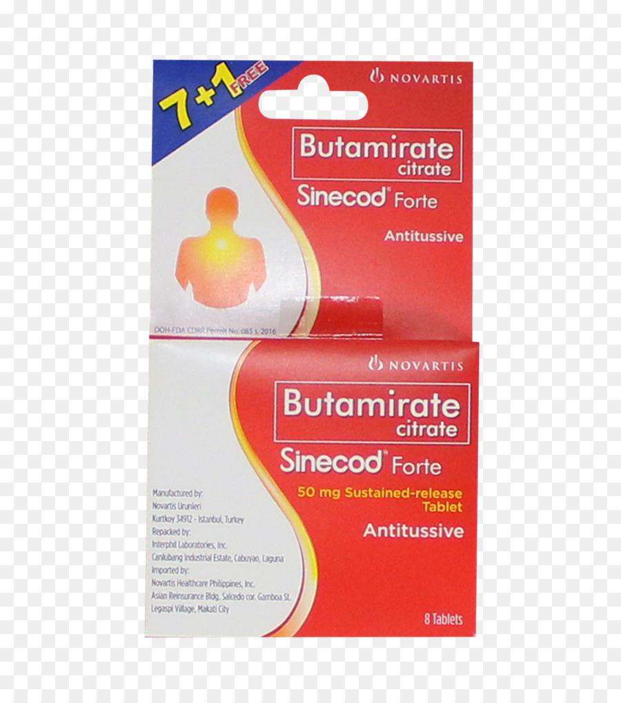 Citrato De Butamirato，Antitússico PNG