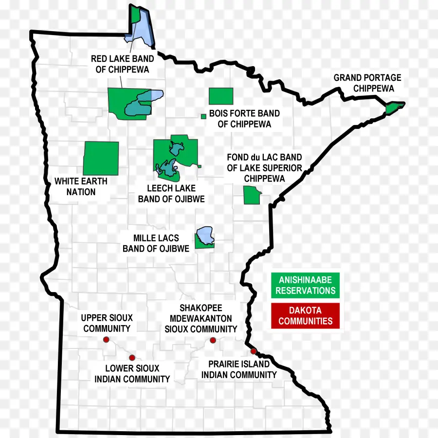 Mapa De Minnesota，Estado PNG