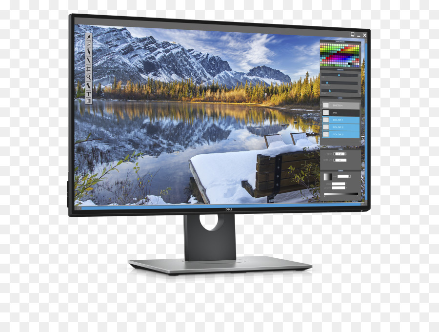 A Dell，A Dell U2518d 25 Ultrasharp Monitor Preto Pc Computador Led Hd PNG