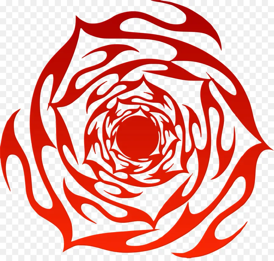 Desenho Espiral Vermelho，Padrão PNG