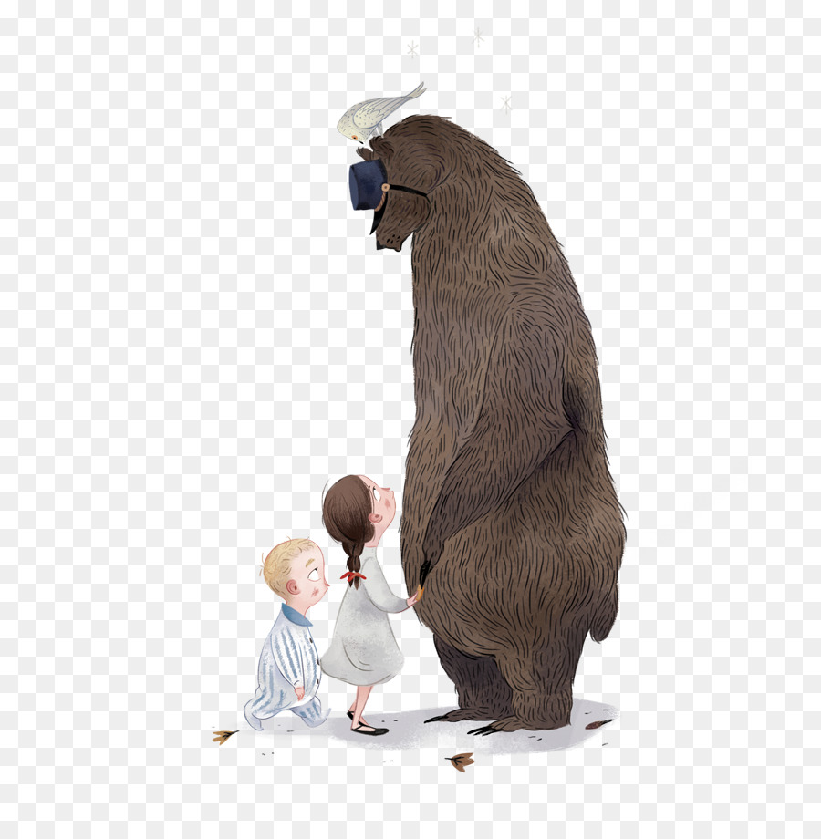 Urso E Crianças，Pássaro PNG