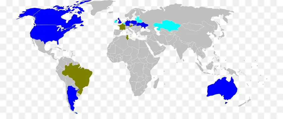 Mapa Mundial，Países PNG