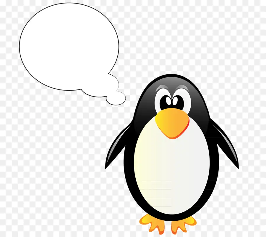 Pinguim De Desenho Animado，Bolha De Fala PNG