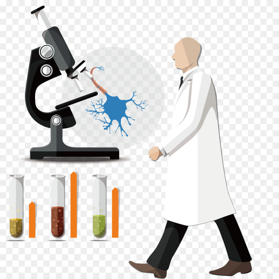 Cientista，Microscópio PNG