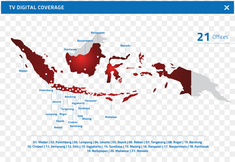 Mapa Da Indonésia，Cobertura Digital PNG