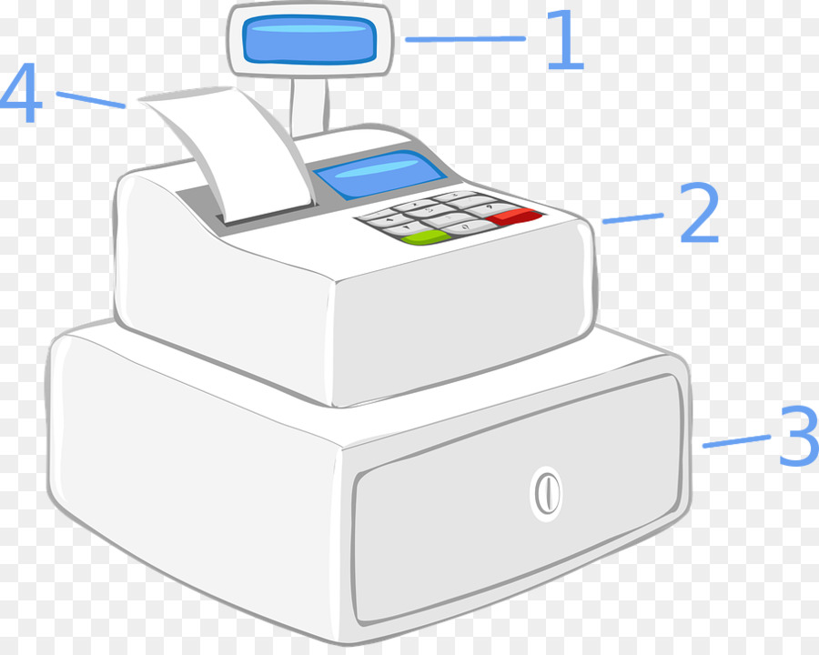 Caixa Registadora，Currencycounting Máquina PNG