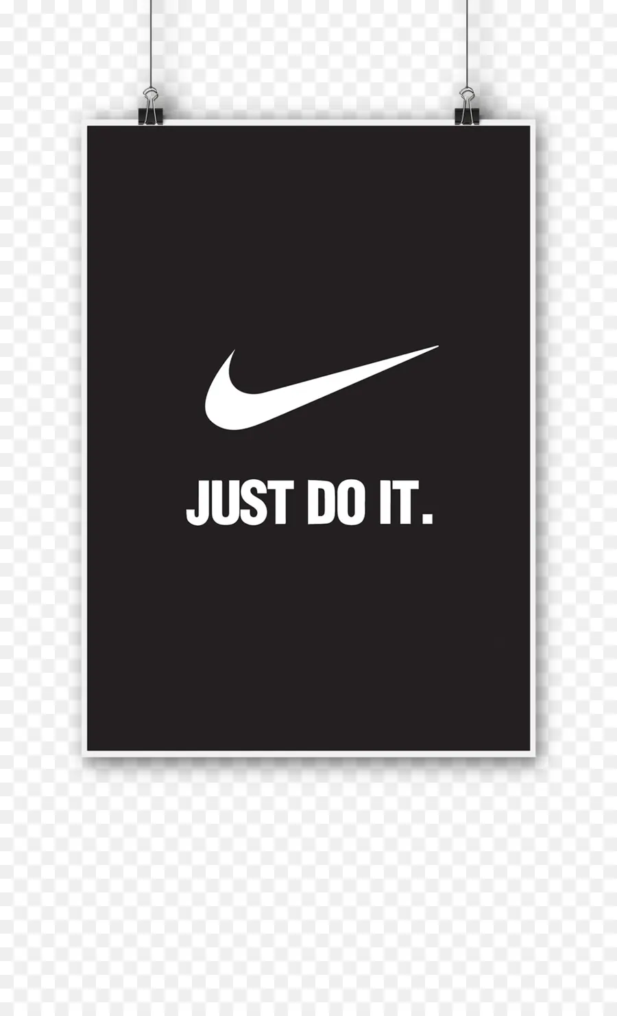 Pôster Just Do It Da Nike，Slogan PNG