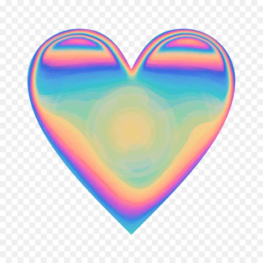 Coração，Holografia PNG