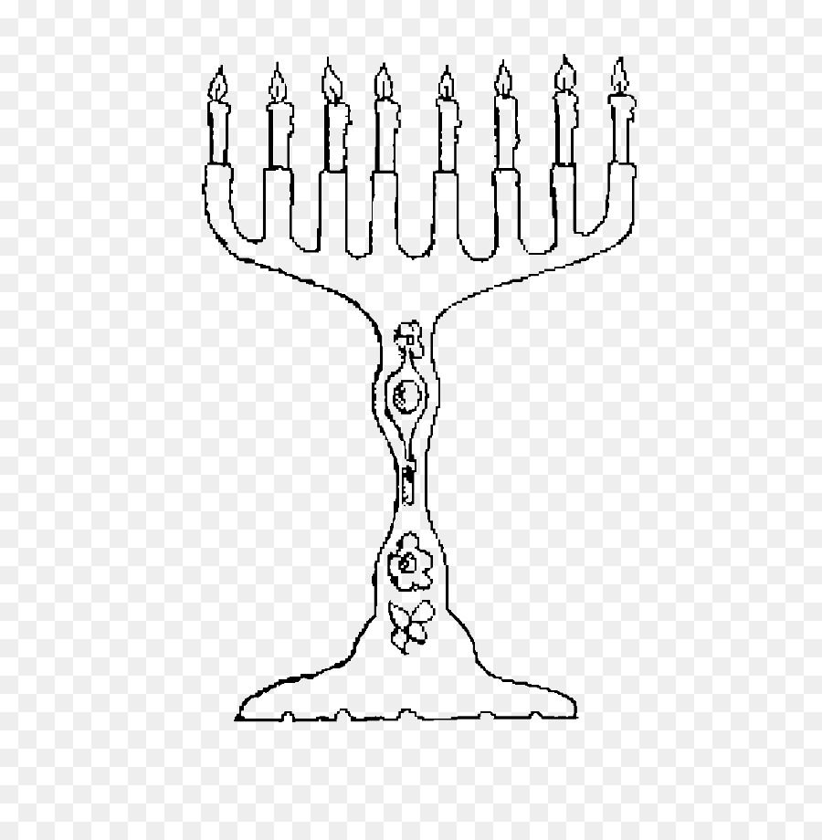 Livro De Colorir，Menorah PNG