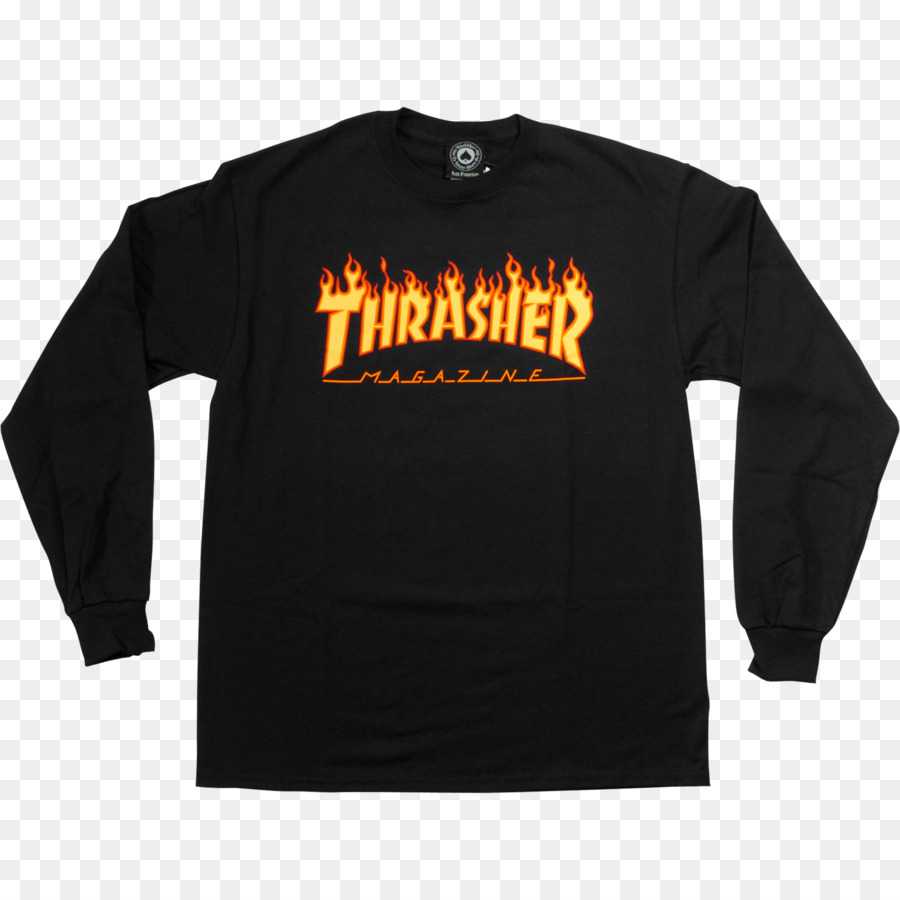 Camisa Thrasher，Manga Comprida PNG