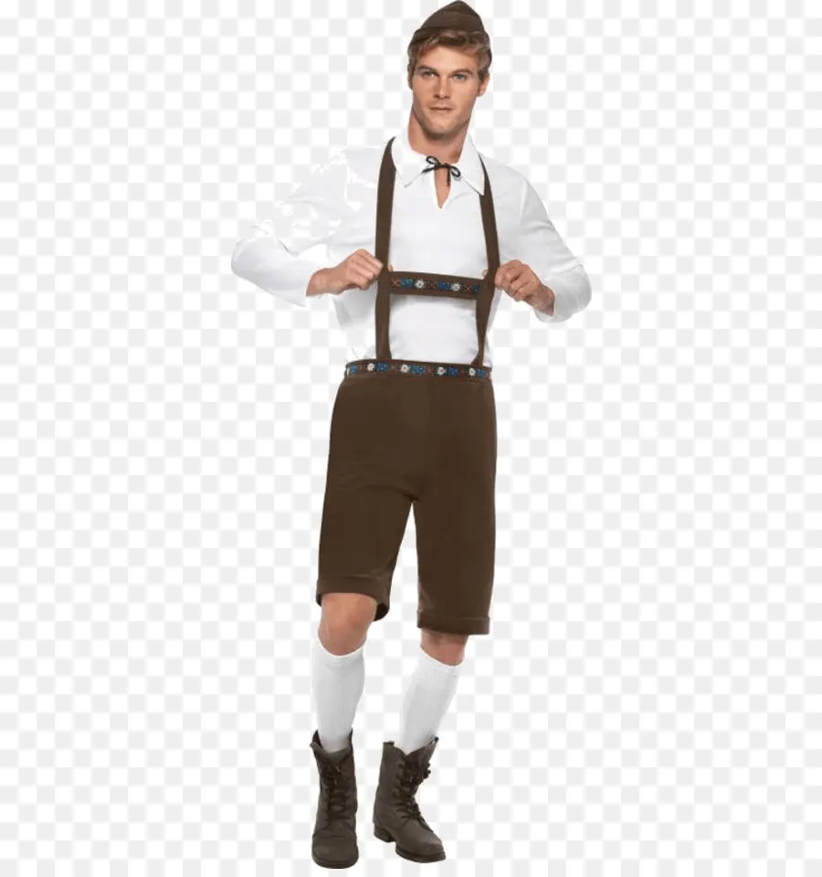 Roupa Tradicional Da Baviera，Calças Lederhosen PNG