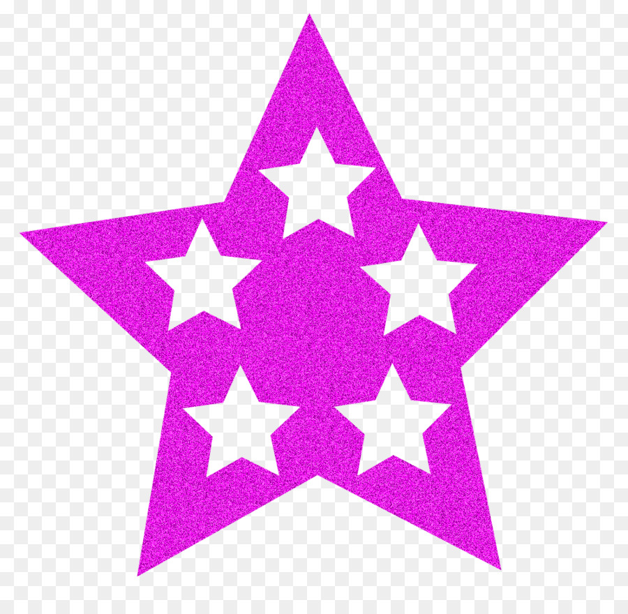 Estrela Rosa，Brilho PNG