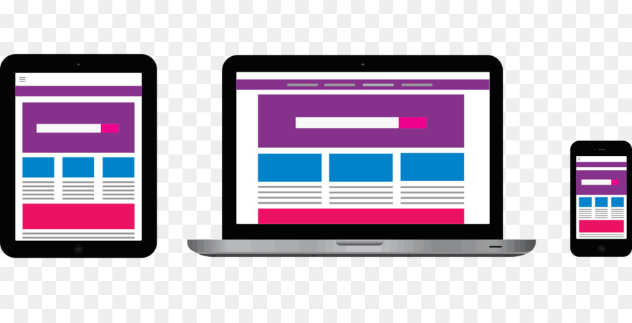 Responsive Web Design，Desenvolvimento De Website PNG