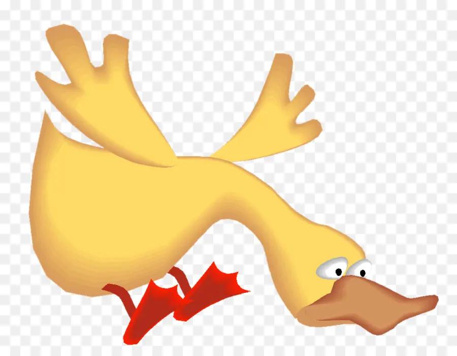 Pato De Desenho Animado，Amarelo PNG