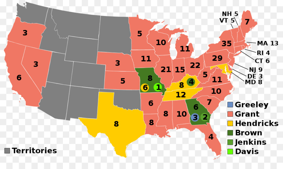 Estados Unidos，Estados Unidos Para A Eleição Presidencial De 1876 PNG