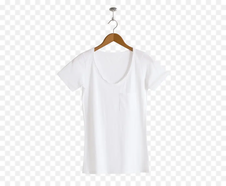 Camiseta Branca，Cabide PNG