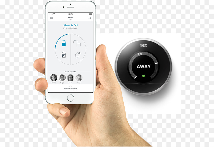 Nest Labs，Ninho De Aprendizagem Termostato PNG