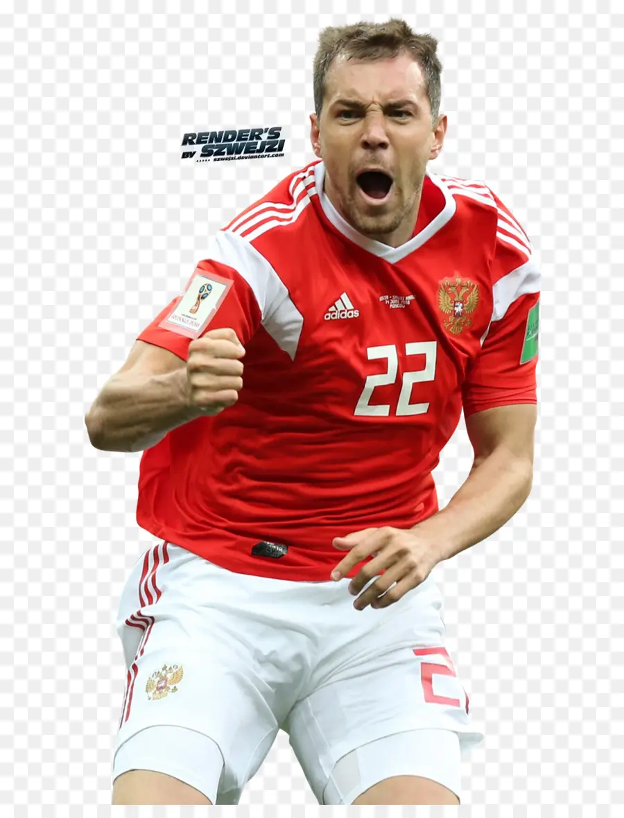 Artem Dzyuba，A Rússia Equipa Nacional De Futebol PNG