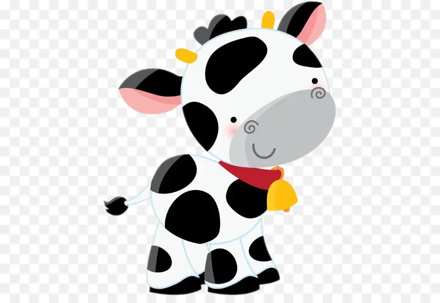 Vaca De Desenho Animado，Bonitinho PNG