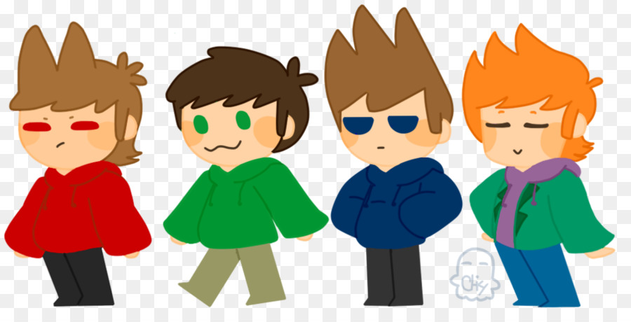 Personagens De Desenhos Animados，Moletom Vermelho PNG