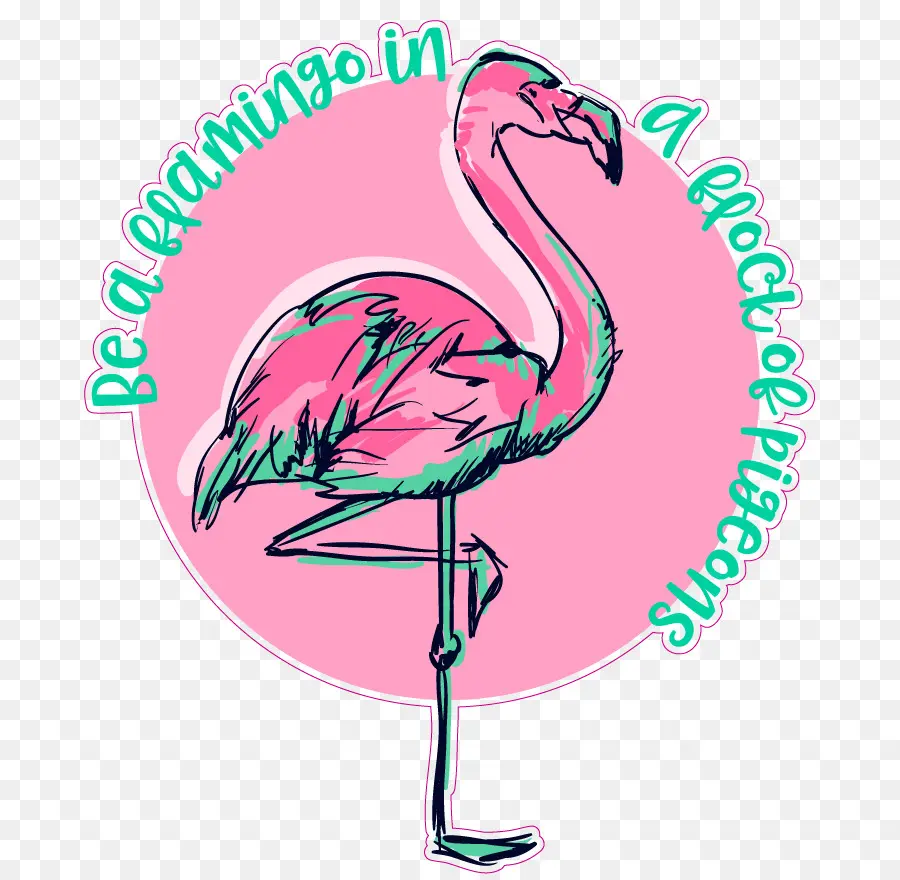 Ilustra O De Flamingo，Pássaro PNG