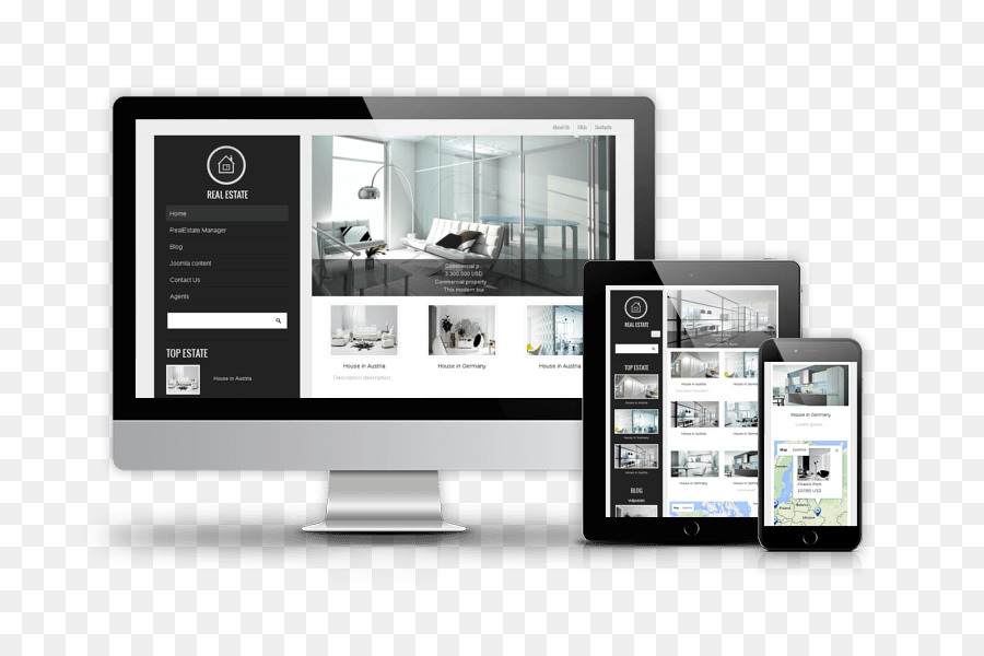 Responsive Web Design，Imóveis PNG